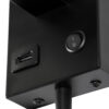 LEDTM® ROULETTE-S 61382 Μοντέρνο Φωτιστικό Τοίχου - Απλίκα Ξενοδοχείου Reading Light με Φορτιστή USB 3A & Ντουί 1 x E27 LED 3W 360lm 36° & 360° AC 220-240V IP20 Φυσικό Λευκό 4500K - Bridgelux COB Chip & TÜV SÜD Driver - Μαύρο & Μπεζ - Μ17 x Π20 x Υ37cm - Σετ 2 Τεμαχίων - 3 Χρόνια Εγγύηση - Image 7