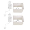 LEDTM® ROULETTE-S 61383 Μοντέρνο Φωτιστικό Τοίχου - Απλίκα Ξενοδοχείου Reading Light με Φορτιστή USB 3A & Ντουί 1 x E27 LED 3W 360lm 36° & 360° AC 220-240V IP20 Φυσικό Λευκό 4500K - Bridgelux COB Chip & TÜV SÜD Driver - Λευκό & Μπεζ - Μ17 x Π20 x Υ37cm - Σετ 2 Τεμαχίων - 3 Χρόνια Εγγύηση - Image 11