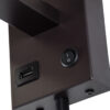 LEDTM® ROULETTE-S 61384 Μοντέρνο Φωτιστικό Τοίχου - Απλίκα Ξενοδοχείου Reading Light με Φορτιστή USB 3A & Ντουί 1 x E27 LED 3W 360lm 36° & 360° AC 220-240V IP20 Φυσικό Λευκό 4500K - Bridgelux COB Chip & TÜV SÜD Driver - Καφέ & Μπεζ - Μ17 x Π20 x Υ37cm - Σετ 2 Τεμαχίων - 3 Χρόνια Εγγύηση - Image 7