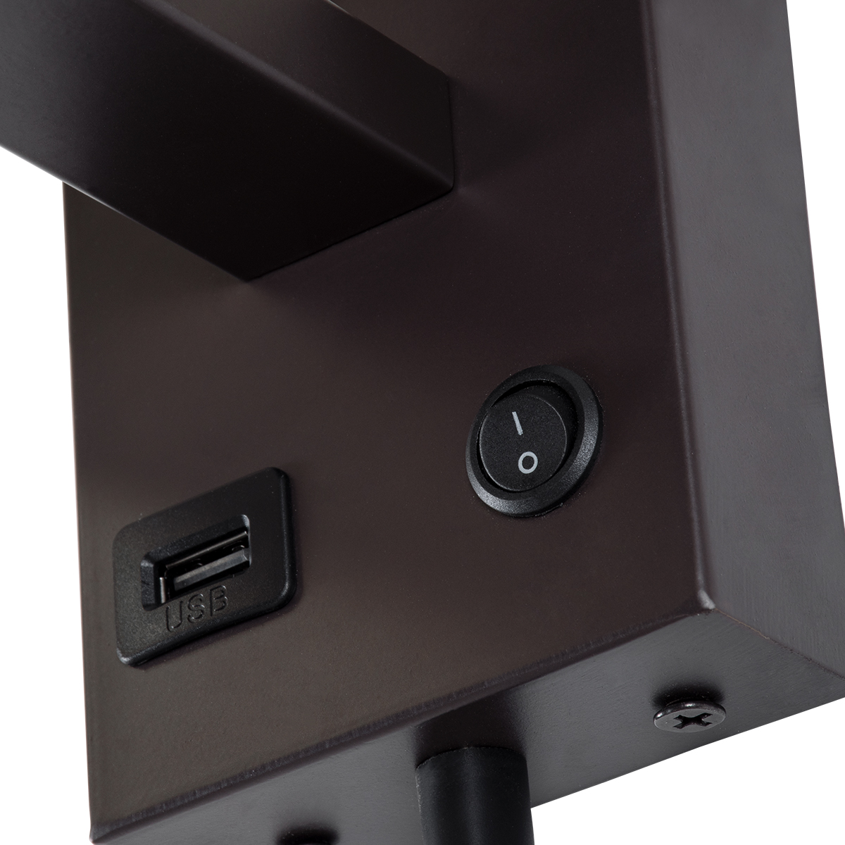 LEDTM® ROULETTE-S 61384 Μοντέρνο Φωτιστικό Τοίχου - Απλίκα Ξενοδοχείου Reading Light με Φορτιστή USB 3A & Ντουί 1 x E27 LED 3W 360lm 36° & 360° AC 220-240V IP20 Φυσικό Λευκό 4500K - Bridgelux COB Chip & TÜV SÜD Driver - Καφέ & Μπεζ - Μ17 x Π20 x Υ37cm - Σετ 2 Τεμαχίων - 3 Χρόνια Εγγύηση - Image 7