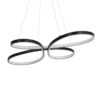 LEDTM® BUTTERFLY 61391 Μοντέρνο Κρεμαστό Φωτιστικό Οροφής LED 75W 7500lm 300° AC 220-240V IP20 Ρυθμιζόμενο Λευκό CCT με Χειριστήριο από 2700K έως 6000K Dimmable - Lumileds SMD Chip - Μαύρο Ματ - Μ70 x Π55 x Υ4cm - 3 Χρόνια Εγγύηση - Image 4