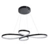 LEDTM® BUTTERFLY 61391 Μοντέρνο Κρεμαστό Φωτιστικό Οροφής LED 75W 7500lm 300° AC 220-240V IP20 Ρυθμιζόμενο Λευκό CCT με Χειριστήριο από 2700K έως 6000K Dimmable - Lumileds SMD Chip - Μαύρο Ματ - Μ70 x Π55 x Υ4cm - 3 Χρόνια Εγγύηση - Image 5