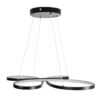 LEDTM® BUTTERFLY 61391 Μοντέρνο Κρεμαστό Φωτιστικό Οροφής LED 75W 7500lm 300° AC 220-240V IP20 Ρυθμιζόμενο Λευκό CCT με Χειριστήριο από 2700K έως 6000K Dimmable - Lumileds SMD Chip - Μαύρο Ματ - Μ70 x Π55 x Υ4cm - 3 Χρόνια Εγγύηση - Image 8