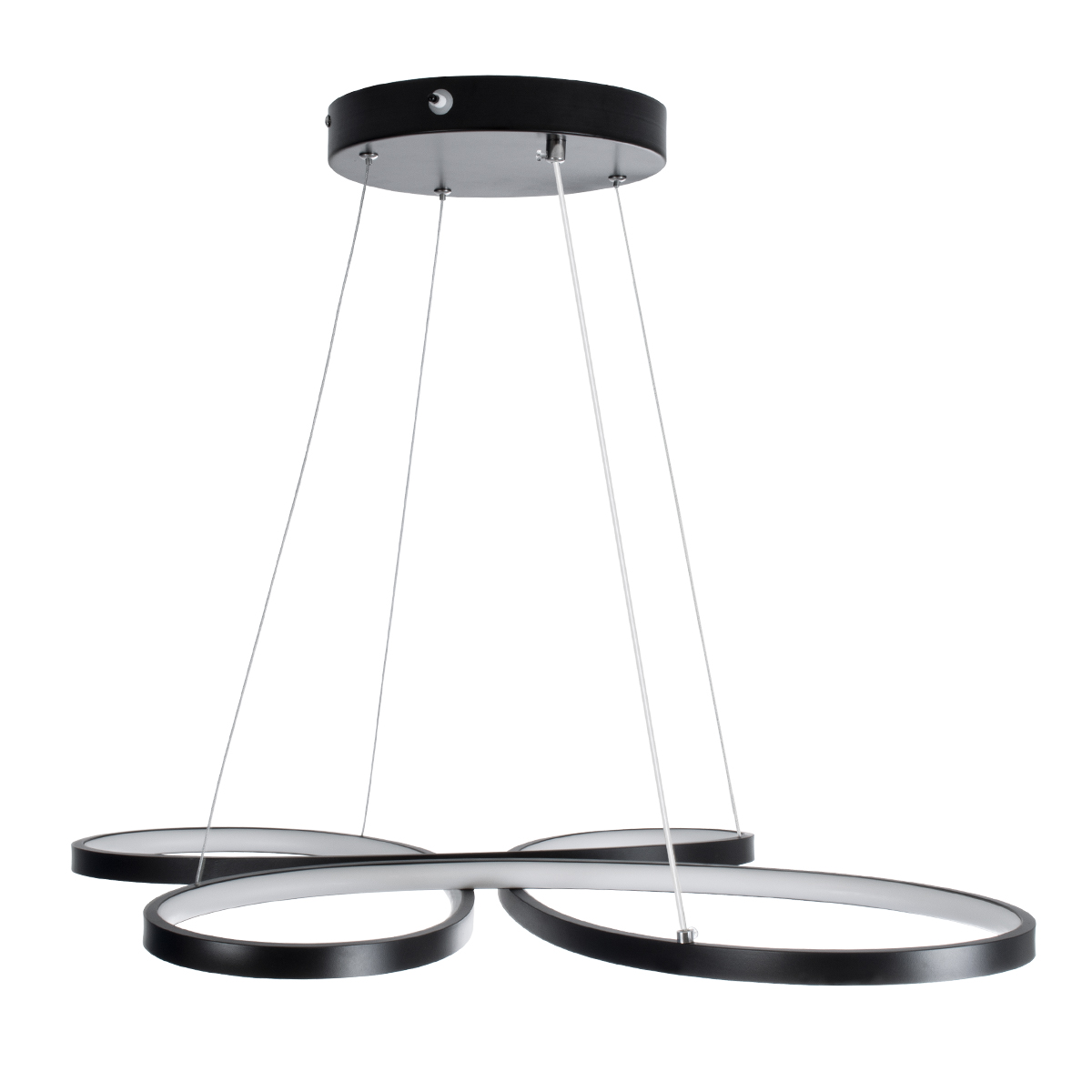 LEDTM® BUTTERFLY 61391 Μοντέρνο Κρεμαστό Φωτιστικό Οροφής LED 75W 7500lm 300° AC 220-240V IP20 Ρυθμιζόμενο Λευκό CCT με Χειριστήριο από 2700K έως 6000K Dimmable - Lumileds SMD Chip - Μαύρο Ματ - Μ70 x Π55 x Υ4cm - 3 Χρόνια Εγγύηση - Image 8