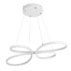 LEDTM® BUTTERFLY 61392 Μοντέρνο Κρεμαστό Φωτιστικό Οροφής LED 75W 7500lm 300° AC 220-240V IP20 Ρυθμιζόμενο Λευκό CCT με Χειριστήριο από 2700K έως 6000K Dimmable - Lumileds SMD Chip - Λευκό Ματ - Μ70 x Π55 x Υ4cm - 3 Χρόνια Εγγύηση - Image 3