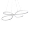 LEDTM® BUTTERFLY 61392 Μοντέρνο Κρεμαστό Φωτιστικό Οροφής LED 75W 7500lm 300° AC 220-240V IP20 Ρυθμιζόμενο Λευκό CCT με Χειριστήριο από 2700K έως 6000K Dimmable - Lumileds SMD Chip - Λευκό Ματ - Μ70 x Π55 x Υ4cm - 3 Χρόνια Εγγύηση - Image 4