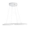 LEDTM® BUTTERFLY 61392 Μοντέρνο Κρεμαστό Φωτιστικό Οροφής LED 75W 7500lm 300° AC 220-240V IP20 Ρυθμιζόμενο Λευκό CCT με Χειριστήριο από 2700K έως 6000K Dimmable - Lumileds SMD Chip - Λευκό Ματ - Μ70 x Π55 x Υ4cm - 3 Χρόνια Εγγύηση - Image 6