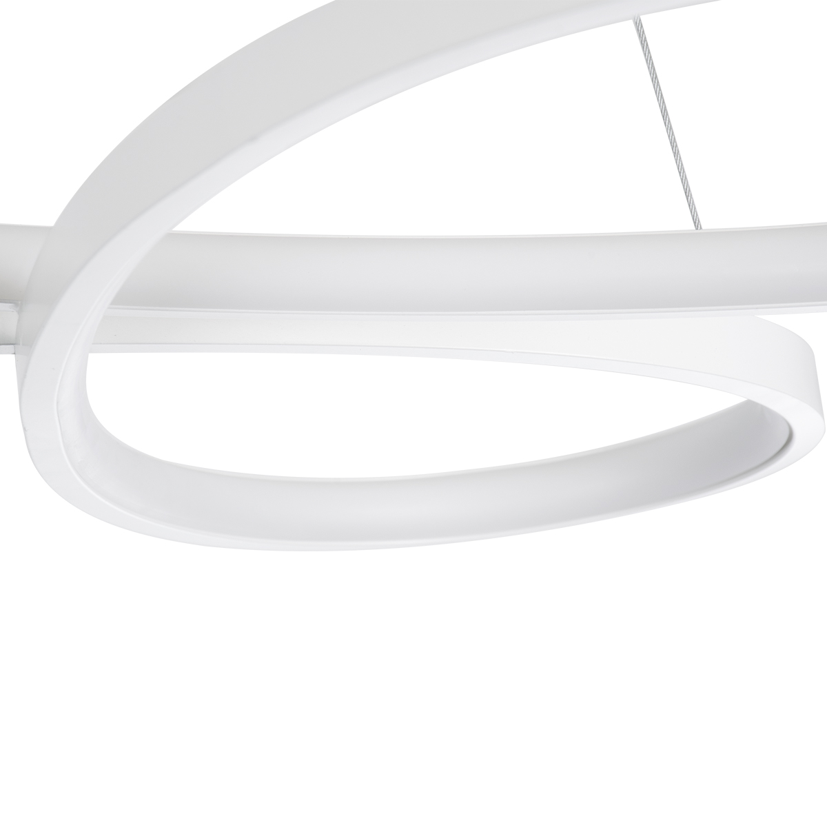 LEDTM® BUTTERFLY 61392 Μοντέρνο Κρεμαστό Φωτιστικό Οροφής LED 75W 7500lm 300° AC 220-240V IP20 Ρυθμιζόμενο Λευκό CCT με Χειριστήριο από 2700K έως 6000K Dimmable - Lumileds SMD Chip - Λευκό Ματ - Μ70 x Π55 x Υ4cm - 3 Χρόνια Εγγύηση - Image 9