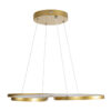 LEDTM® BUTTERFLY 61393 Μοντέρνο Κρεμαστό Φωτιστικό Οροφής LED 75W 7500lm 300° AC 220-240V IP20 Ρυθμιζόμενο Λευκό CCT με Χειριστήριο από 2700K έως 6000K Dimmable - Lumileds SMD Chip - Χρυσό Βούρτσας - Μ70 x Π55 x Υ4cm - 3 Χρόνια Εγγύηση - Image 6