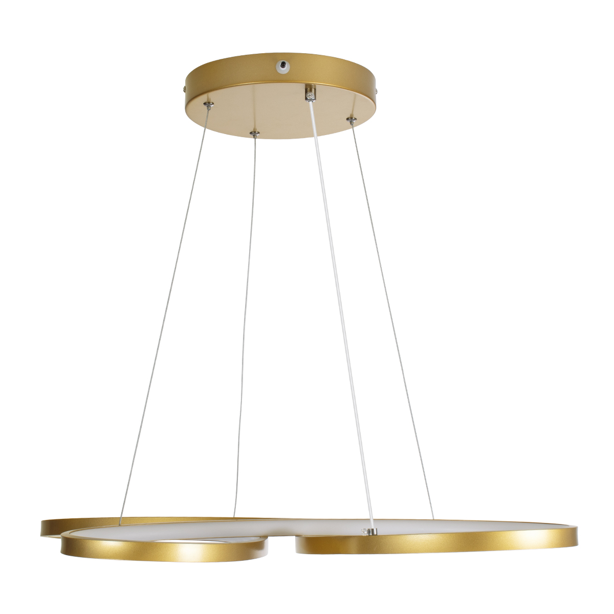 LEDTM® BUTTERFLY 61393 Μοντέρνο Κρεμαστό Φωτιστικό Οροφής LED 75W 7500lm 300° AC 220-240V IP20 Ρυθμιζόμενο Λευκό CCT με Χειριστήριο από 2700K έως 6000K Dimmable - Lumileds SMD Chip - Χρυσό Βούρτσας - Μ70 x Π55 x Υ4cm - 3 Χρόνια Εγγύηση - Image 6