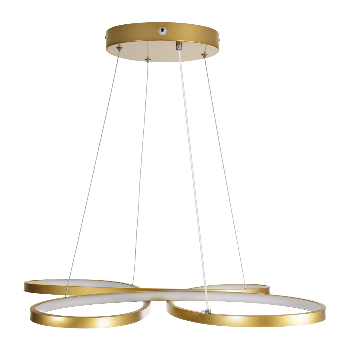 LEDTM® BUTTERFLY 61393 Μοντέρνο Κρεμαστό Φωτιστικό Οροφής LED 75W 7500lm 300° AC 220-240V IP20 Ρυθμιζόμενο Λευκό CCT με Χειριστήριο από 2700K έως 6000K Dimmable - Lumileds SMD Chip - Χρυσό Βούρτσας - Μ70 x Π55 x Υ4cm - 3 Χρόνια Εγγύηση - Image 8