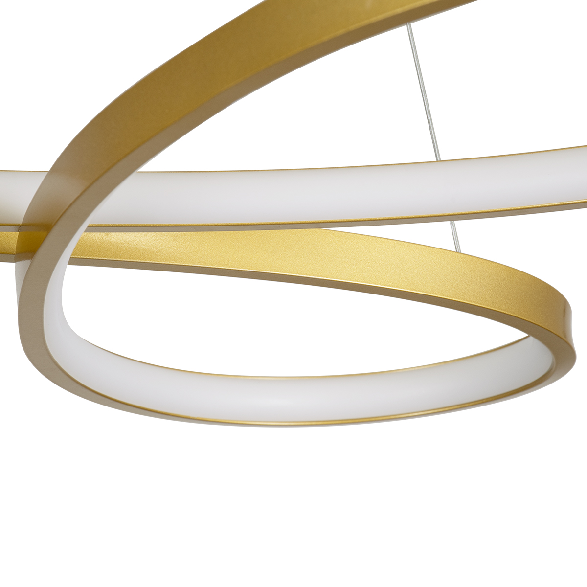 LEDTM® BUTTERFLY 61393 Μοντέρνο Κρεμαστό Φωτιστικό Οροφής LED 75W 7500lm 300° AC 220-240V IP20 Ρυθμιζόμενο Λευκό CCT με Χειριστήριο από 2700K έως 6000K Dimmable - Lumileds SMD Chip - Χρυσό Βούρτσας - Μ70 x Π55 x Υ4cm - 3 Χρόνια Εγγύηση - Image 9