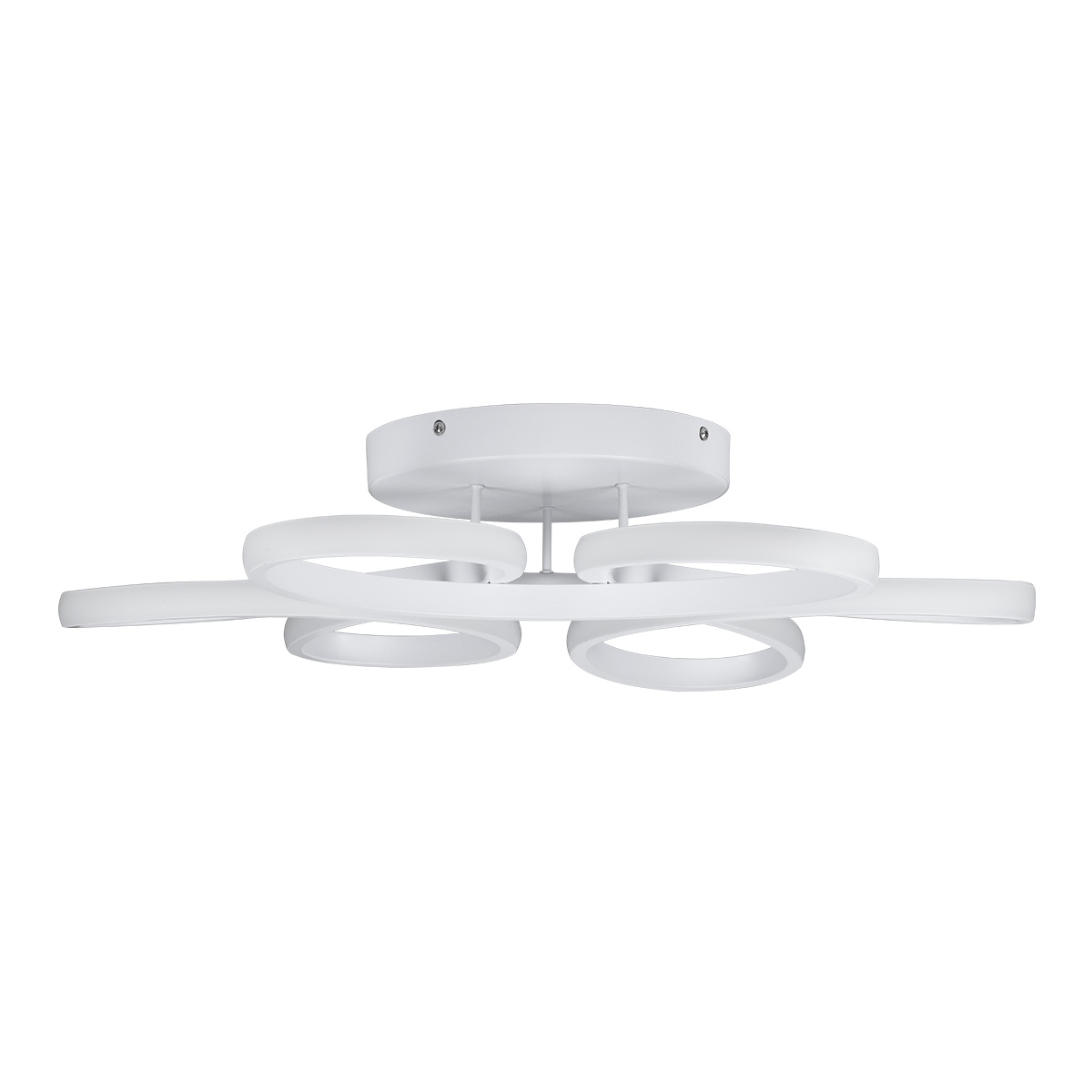 LEDTM® MARGARET 61401 Μοντέρνο Φωτιστικό Οροφής LED 54W 6210lm 360° AC 220-240V IP20 Ρυθμιζόμενο Λευκό CCT με Χειριστήριο από 2700K έως 6000K Dimmable - Lumileds SMD Chip - Λευκό Ματ - Μ57 x Π57 x Υ12cm - 3 Χρόνια Εγγύηση - Image 5