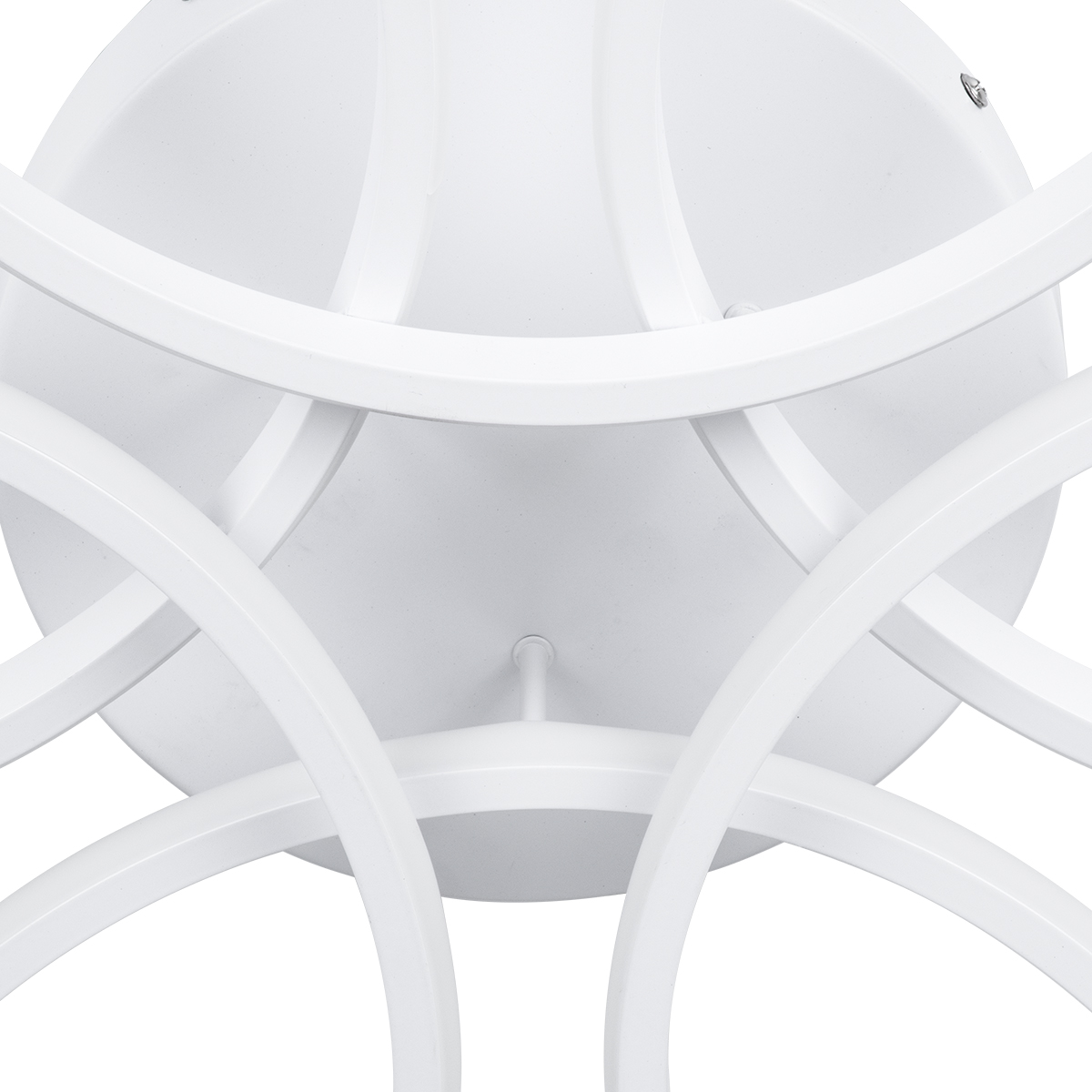 LEDTM® MARGARET 61401 Μοντέρνο Φωτιστικό Οροφής LED 54W 6210lm 360° AC 220-240V IP20 Ρυθμιζόμενο Λευκό CCT με Χειριστήριο από 2700K έως 6000K Dimmable - Lumileds SMD Chip - Λευκό Ματ - Μ57 x Π57 x Υ12cm - 3 Χρόνια Εγγύηση - Image 6