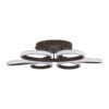LEDTM® MARGARET 61402 Μοντέρνο Φωτιστικό Οροφής LED 54W 6210lm 360° AC 220-240V IP20 Ρυθμιζόμενο Λευκό CCT με Χειριστήριο από 2700K έως 6000K Dimmable - Lumileds SMD Chip - Καφέ Ματ - Μ57 x Π57 x Υ12cm - 3 Χρόνια Εγγύηση - Image 5