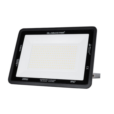 Alternative view of LEDTM® ATLAS 61433 Προβολέας LED 200W 23000lm 120° AC 220-240V Αδιάβροχο IP67 Θερμό Λευκό 2700K - Lumileds SMD Chip - TÜV Rheinland Certified - Μαύρο Ματ - Μ38 x Π4 x Υ28cm - 5 Χρόνια Εγγύηση