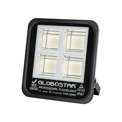 Alternative view of LEDTM® TITAN 61434 Προβολέας για Γήπεδα Tennis & Ποδοσφαίρου 5x5 LED 260W 32500lm 60°x90° AC 220-240V Αδιάβροχο IP67 Φυσικό Λευκό 5000K - Lumileds SMD Chip - TÜV Rheinland Certified - Μαύρο Ματ - Μ30 x Π8 x Υ28cm - 5 Χρόνια Εγγύηση