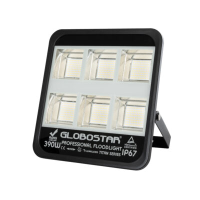 Alternative view of LEDTM® TITAN 61435 Προβολέας για Γήπεδα Tennis & Ποδοσφαίρου 5x5 LED 390W 48750lm 60°x90° AC 220-240V Αδιάβροχο IP67 Φυσικό Λευκό 5000K - Lumileds SMD Chip - TÜV Rheinland Certified - Μαύρο Ματ - Μ32 x Π8 x Υ35cm - 5 Χρόνια Εγγύηση