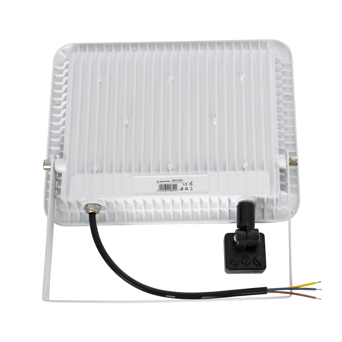LEDTM® AURORA 61444 Προβολέας με Ανιχνευτή PIR / Αισθητήρα Κίνησης LED 100W 12500lm 120° AC 220-240V Αδιάβροχο IP67 Ψυχρό Λευκό 6000K - Lumileds SMD Chip - TÜV Rheinland Certified - Λευκό Ματ - Μ25 x Π6.5 x Υ27.5cm - 3 Χρόνια Εγγύηση - Image 5