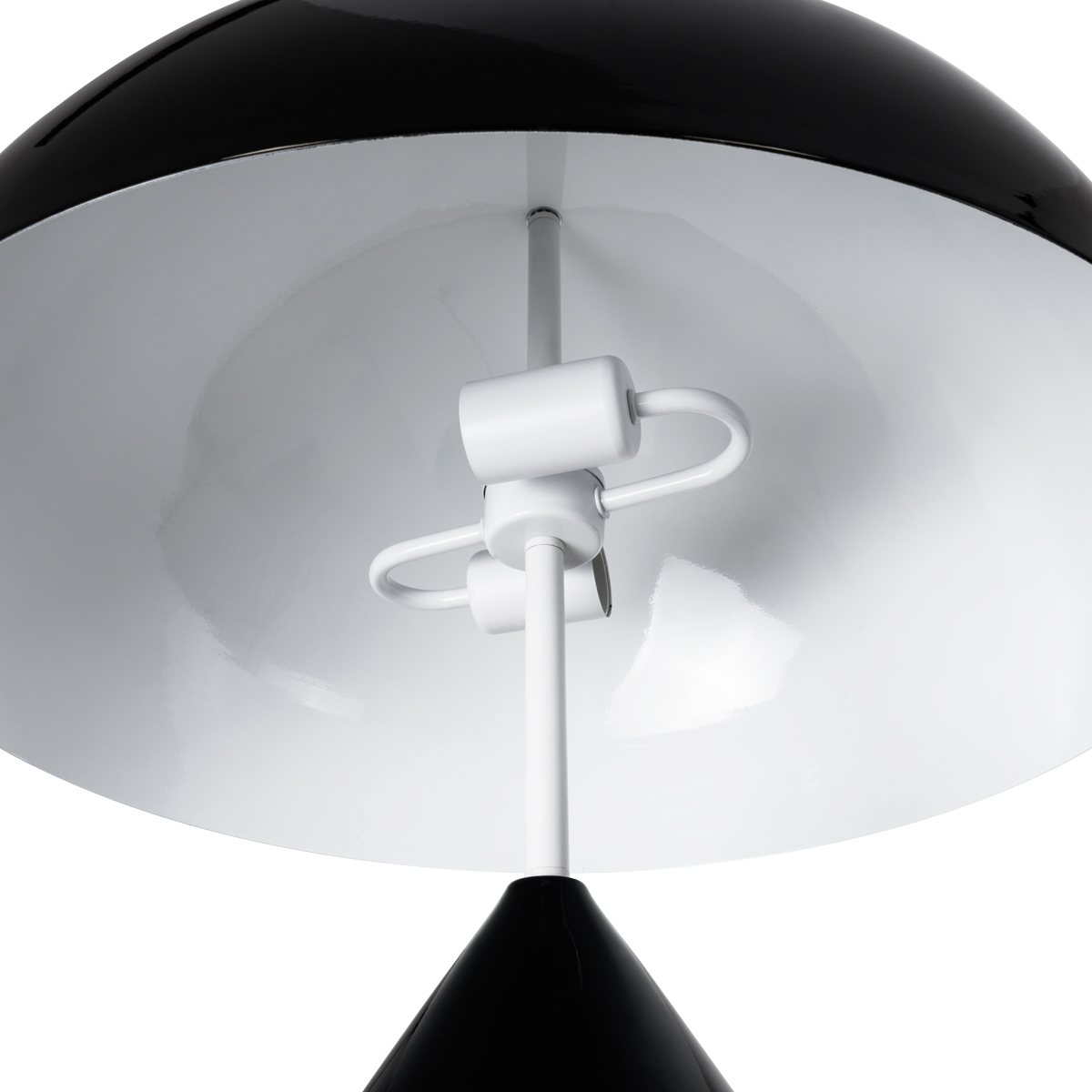 LEDTM® URANUS-L 61457 Μοντέρνο Επιτραπέζιο Φωτιστικό Πορτατίφ με Ντουί 2 x E27 AC 220-240V IP20 - Μαύρο - Μ50 x Π50 x Υ77cm - Image 8