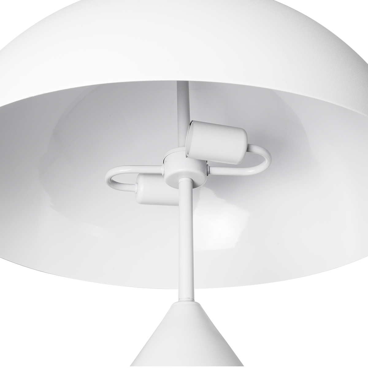 LEDTM® URANUS-L 61458 Μοντέρνο Επιτραπέζιο Φωτιστικό Πορτατίφ με Ντουί 2 x E27 AC 220-240V IP20 - Λευκό - Μ50 x Π50 x Υ77cm - Image 8