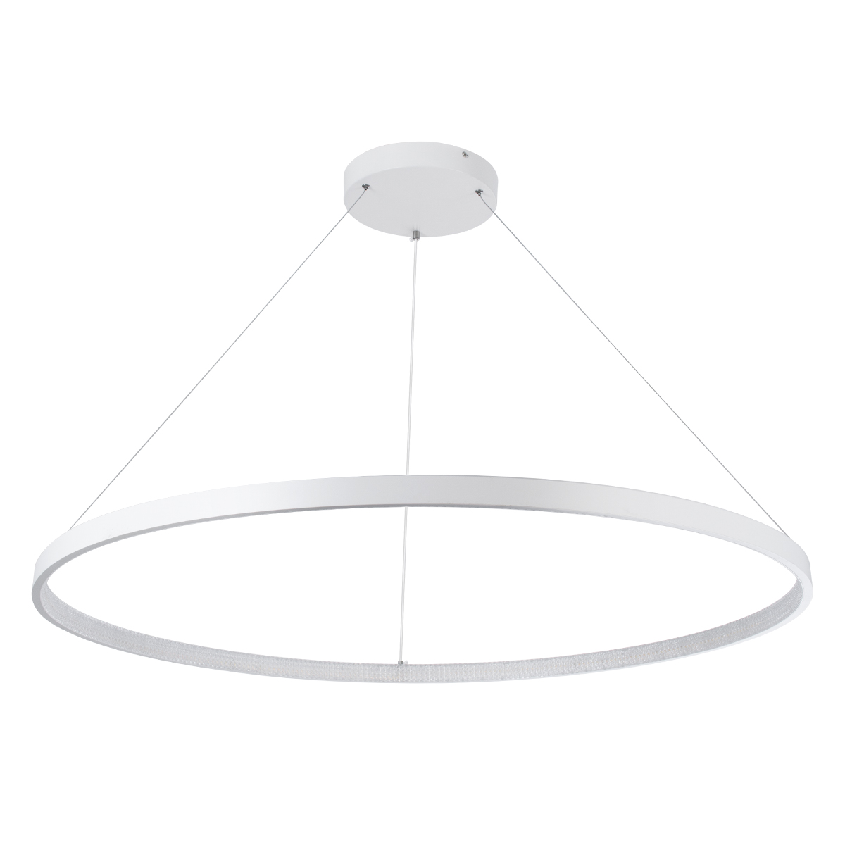 LEDTM® DIAMOND 61518 Μοντέρνο Κρεμαστό Φωτιστικό Οροφής LED 75W 8400lm 360° AC 220-240V IP20 Ρυθμιζόμενο Λευκό CCT με Χειριστήριο από 2700K έως 6000K Dimmable - Lumileds SMD Chip - Λευκό Ματ - Μ100 x Π100 x Υ90cm - 3 Χρόνια Εγγύηση - Image 3