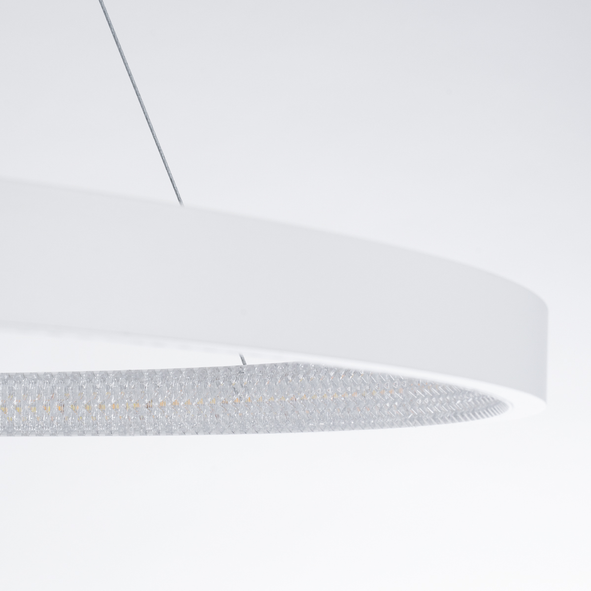 LEDTM® DIAMOND 61518 Μοντέρνο Κρεμαστό Φωτιστικό Οροφής LED 75W 8400lm 360° AC 220-240V IP20 Ρυθμιζόμενο Λευκό CCT με Χειριστήριο από 2700K έως 6000K Dimmable - Lumileds SMD Chip - Λευκό Ματ - Μ100 x Π100 x Υ90cm - 3 Χρόνια Εγγύηση - Image 6