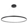 LEDTM® DIAMOND 61519 Μοντέρνο Κρεμαστό Φωτιστικό Οροφής LED 75W 8400lm 360° AC 220-240V IP20 Ρυθμιζόμενο Λευκό CCT με Χειριστήριο από 2700K έως 6000K Dimmable - Lumileds SMD Chip - Μαύρο Ματ - Μ100 x Π100 x Υ90cm - 3 Χρόνια Εγγύηση - Image 3