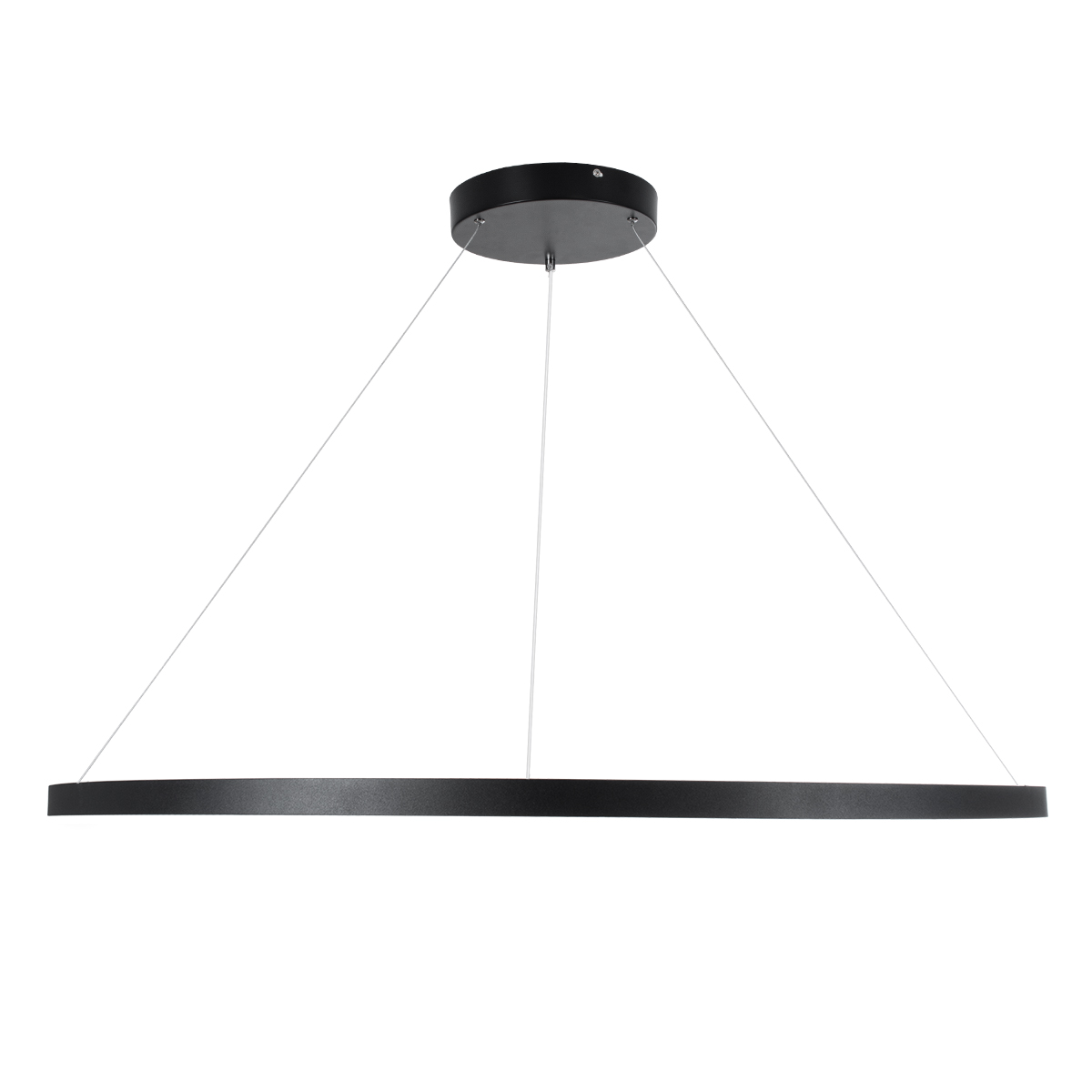 LEDTM® DIAMOND 61519 Μοντέρνο Κρεμαστό Φωτιστικό Οροφής LED 75W 8400lm 360° AC 220-240V IP20 Ρυθμιζόμενο Λευκό CCT με Χειριστήριο από 2700K έως 6000K Dimmable - Lumileds SMD Chip - Μαύρο Ματ - Μ100 x Π100 x Υ90cm - 3 Χρόνια Εγγύηση - Image 4