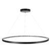 LEDTM® DIAMOND 61519 Μοντέρνο Κρεμαστό Φωτιστικό Οροφής LED 75W 8400lm 360° AC 220-240V IP20 Ρυθμιζόμενο Λευκό CCT με Χειριστήριο από 2700K έως 6000K Dimmable - Lumileds SMD Chip - Μαύρο Ματ - Μ100 x Π100 x Υ90cm - 3 Χρόνια Εγγύηση - Image 5
