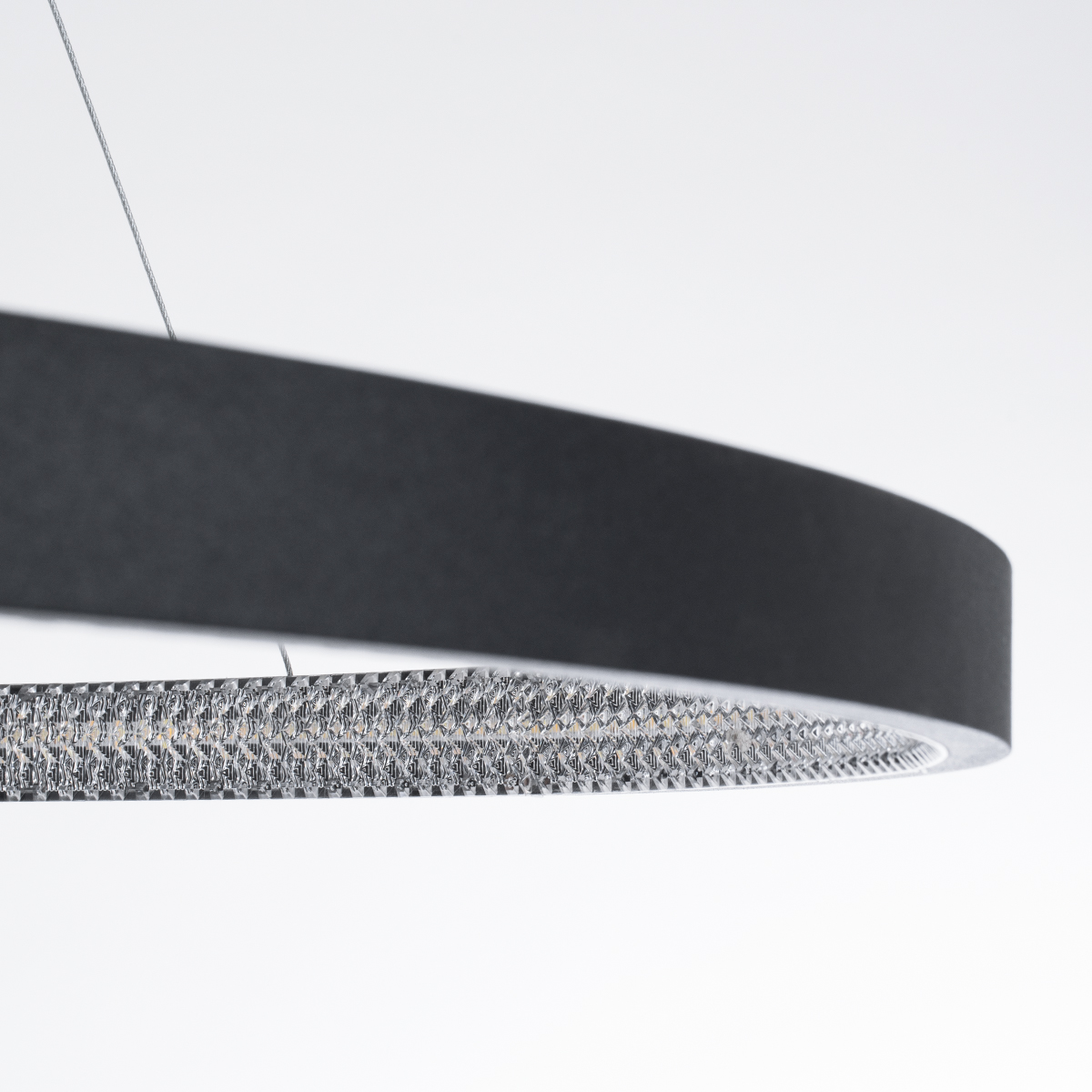 LEDTM® DIAMOND 61519 Μοντέρνο Κρεμαστό Φωτιστικό Οροφής LED 75W 8400lm 360° AC 220-240V IP20 Ρυθμιζόμενο Λευκό CCT με Χειριστήριο από 2700K έως 6000K Dimmable - Lumileds SMD Chip - Μαύρο Ματ - Μ100 x Π100 x Υ90cm - 3 Χρόνια Εγγύηση - Image 6