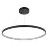 LEDTM® DIAMOND 61520 Μοντέρνο Κρεμαστό Φωτιστικό Οροφής LED 67W 7504lm 360° AC 220-240V IP20 Ρυθμιζόμενο Λευκό CCT με Χειριστήριο από 2700K έως 6000K Dimmable - Lumileds SMD Chip - Μαύρο Ματ - Μ80 x Π80 x Υ110cm - 3 Χρόνια Εγγύηση - Image 3