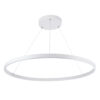LEDTM® DIAMOND 61521 Μοντέρνο Κρεμαστό Φωτιστικό Οροφής LED 67W 7504lm 360° AC 220-240V IP20 Ρυθμιζόμενο Λευκό CCT με Χειριστήριο από 2700K έως 6000K Dimmable - Lumileds SMD Chip - Λευκό Ματ - Μ80 x Π80 x Υ110cm - 3 Χρόνια Εγγύηση - Image 3