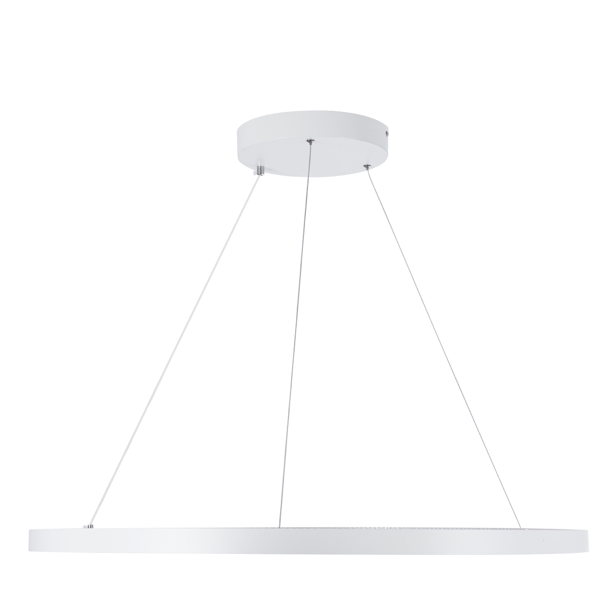 LEDTM® DIAMOND 61521 Μοντέρνο Κρεμαστό Φωτιστικό Οροφής LED 67W 7504lm 360° AC 220-240V IP20 Ρυθμιζόμενο Λευκό CCT με Χειριστήριο από 2700K έως 6000K Dimmable - Lumileds SMD Chip - Λευκό Ματ - Μ80 x Π80 x Υ110cm - 3 Χρόνια Εγγύηση - Image 4