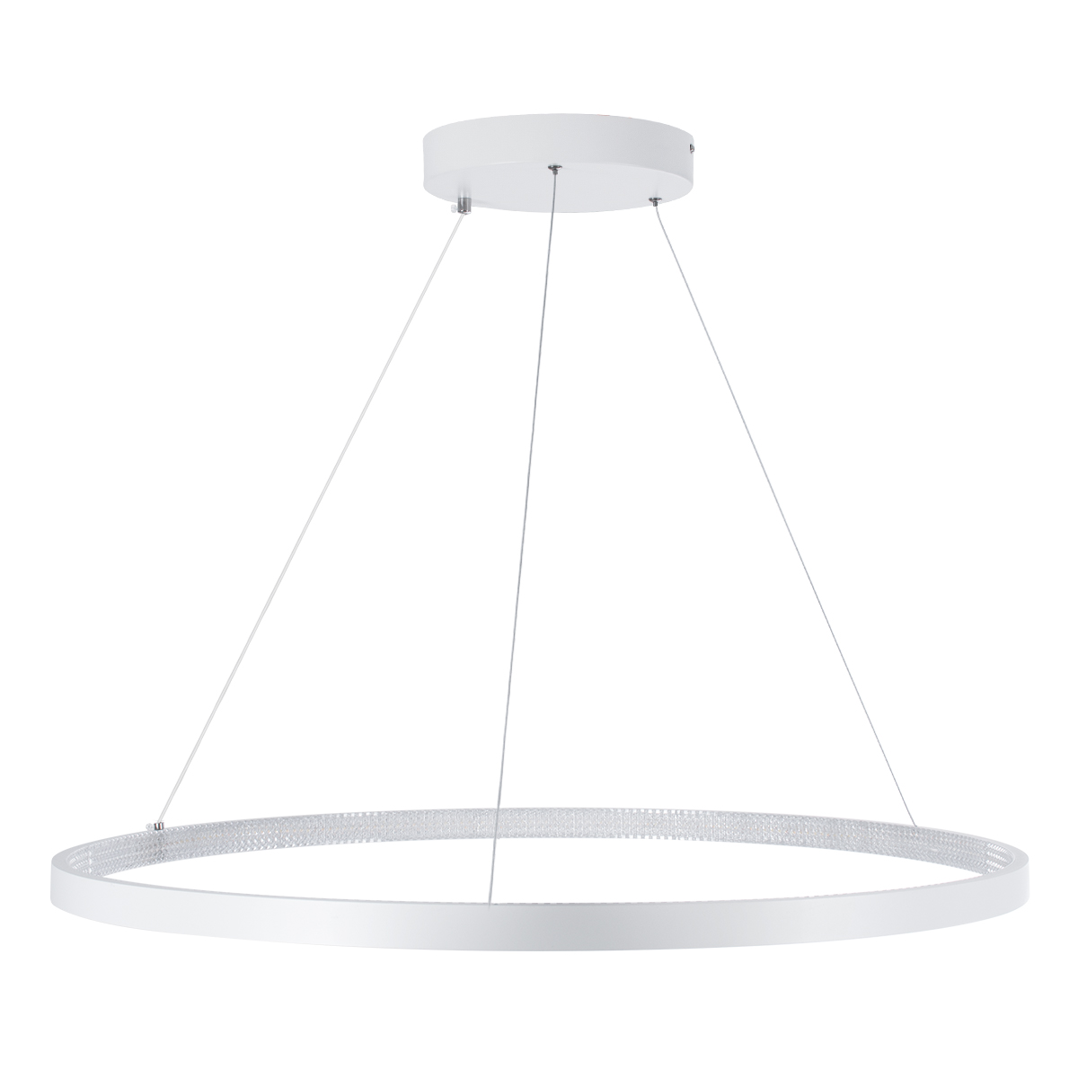 LEDTM® DIAMOND 61521 Μοντέρνο Κρεμαστό Φωτιστικό Οροφής LED 67W 7504lm 360° AC 220-240V IP20 Ρυθμιζόμενο Λευκό CCT με Χειριστήριο από 2700K έως 6000K Dimmable - Lumileds SMD Chip - Λευκό Ματ - Μ80 x Π80 x Υ110cm - 3 Χρόνια Εγγύηση - Image 5