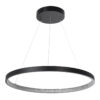 LEDTM® DIAMOND 61522 Μοντέρνο Κρεμαστό Φωτιστικό Οροφής LED 45W 5040lm 360° AC 220-240V IP20 Ρυθμιζόμενο Λευκό CCT με Χειριστήριο από 2700K έως 6000K Dimmable - Lumileds SMD Chip - Μαύρο Ματ - Μ60 x Π60 x Υ3cm - 3 Χρόνια Εγγύηση - Image 3
