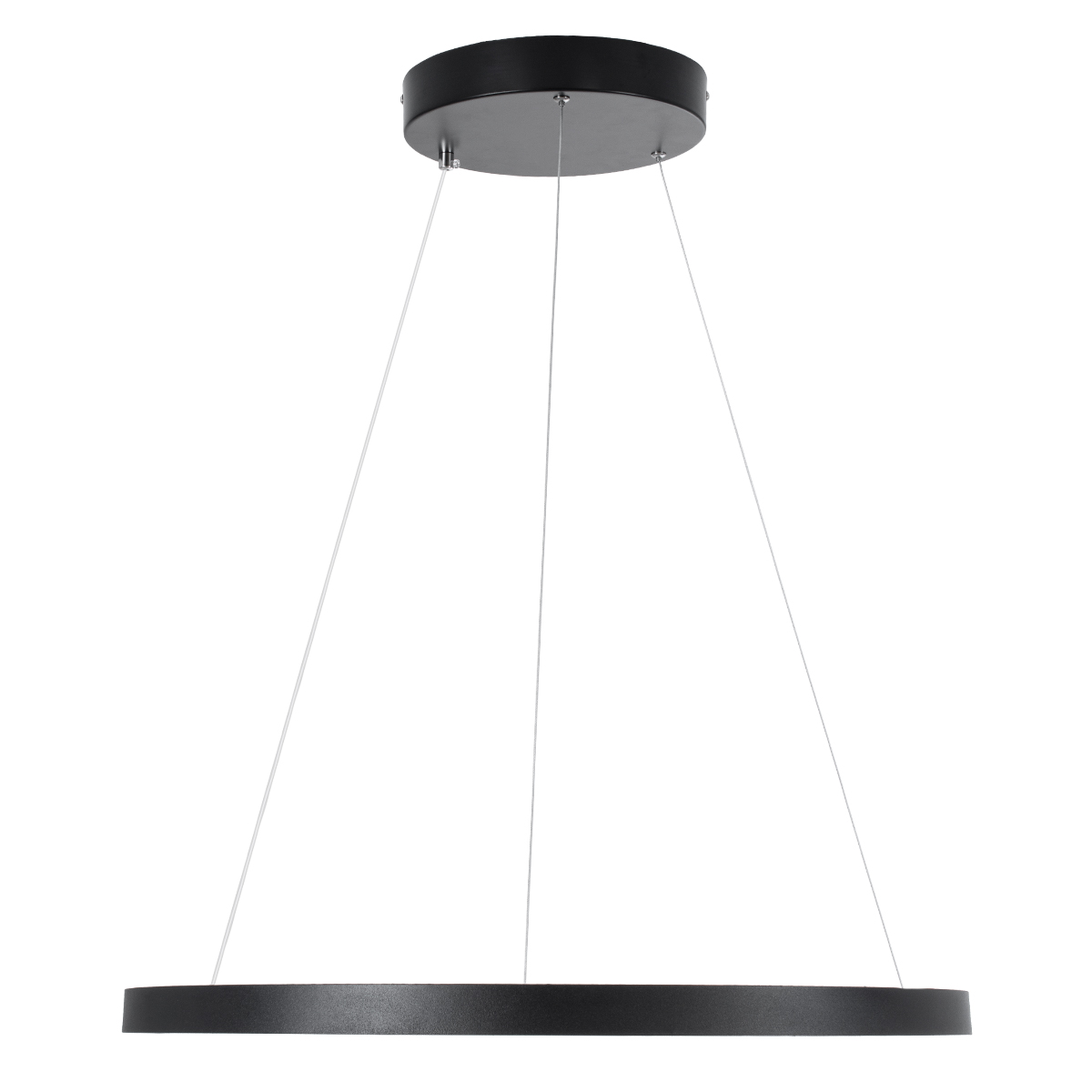 LEDTM® DIAMOND 61522 Μοντέρνο Κρεμαστό Φωτιστικό Οροφής LED 45W 5040lm 360° AC 220-240V IP20 Ρυθμιζόμενο Λευκό CCT με Χειριστήριο από 2700K έως 6000K Dimmable - Lumileds SMD Chip - Μαύρο Ματ - Μ60 x Π60 x Υ3cm - 3 Χρόνια Εγγύηση - Image 4