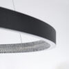 LEDTM® DIAMOND 61522 Μοντέρνο Κρεμαστό Φωτιστικό Οροφής LED 45W 5040lm 360° AC 220-240V IP20 Ρυθμιζόμενο Λευκό CCT με Χειριστήριο από 2700K έως 6000K Dimmable - Lumileds SMD Chip - Μαύρο Ματ - Μ60 x Π60 x Υ3cm - 3 Χρόνια Εγγύηση - Image 6