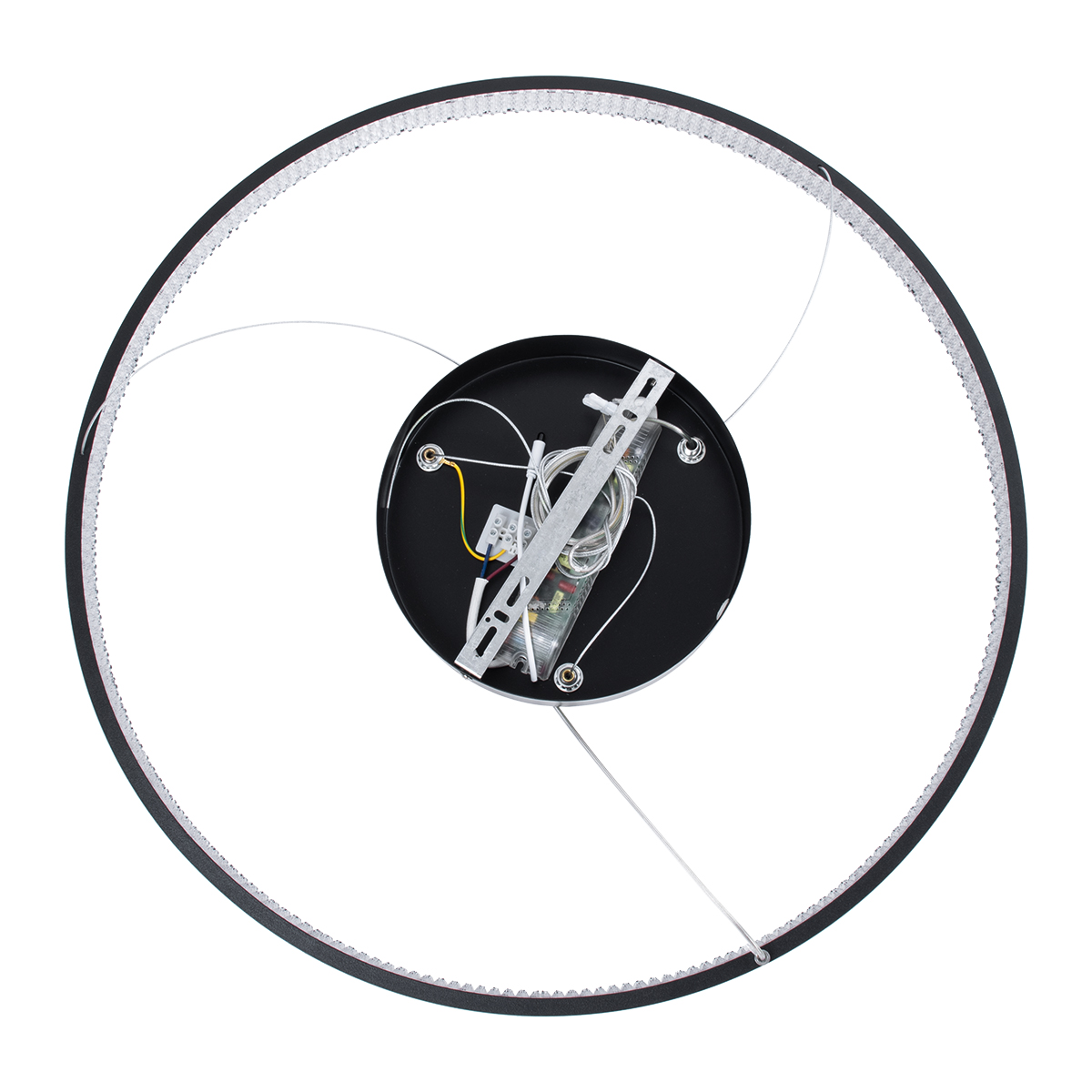 LEDTM® DIAMOND 61522 Μοντέρνο Κρεμαστό Φωτιστικό Οροφής LED 45W 5040lm 360° AC 220-240V IP20 Ρυθμιζόμενο Λευκό CCT με Χειριστήριο από 2700K έως 6000K Dimmable - Lumileds SMD Chip - Μαύρο Ματ - Μ60 x Π60 x Υ3cm - 3 Χρόνια Εγγύηση - Image 8