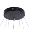 LEDTM® DIAMOND TRIO 61523-DECO Μοντέρνο Κρεμαστό Φωτιστικό Οροφής LED 100W 11200lm 360° AC 220-240V IP20 Ρυθμιζόμενο Λευκό CCT με Χειριστήριο από 2700K έως 6000K Dimmable - Lumileds SMD Chip - Μαύρο Ματ - Μ90 x Π90 x Υ90cm - 3 Χρόνια Εγγύηση - Image 8