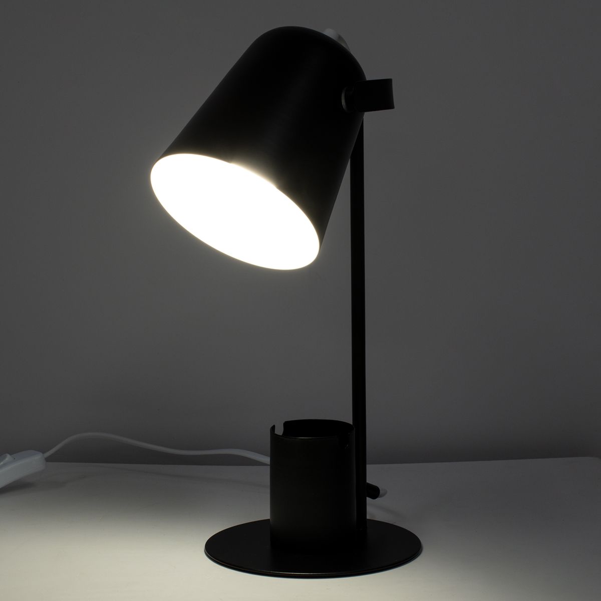 LEDTM® PENCASE 61563 Μοντέρνο Επιτραπέζιο Φωτιστικό Πορτατίφ με Ντουί 1 x E27 AC 220-240V IP20 - Μαύρο - Μ12 x Π15 x Υ38cm - Image 9