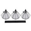 LEDTM® EIFFEL 61569 Vintage Κρεμαστό Φωτιστικό Οροφής με Ντουί 3 x E27 AC 220-240V IP20 - Μαύρο & Λευκό - Μ68 x Π25 x Υ130cm - Image 11