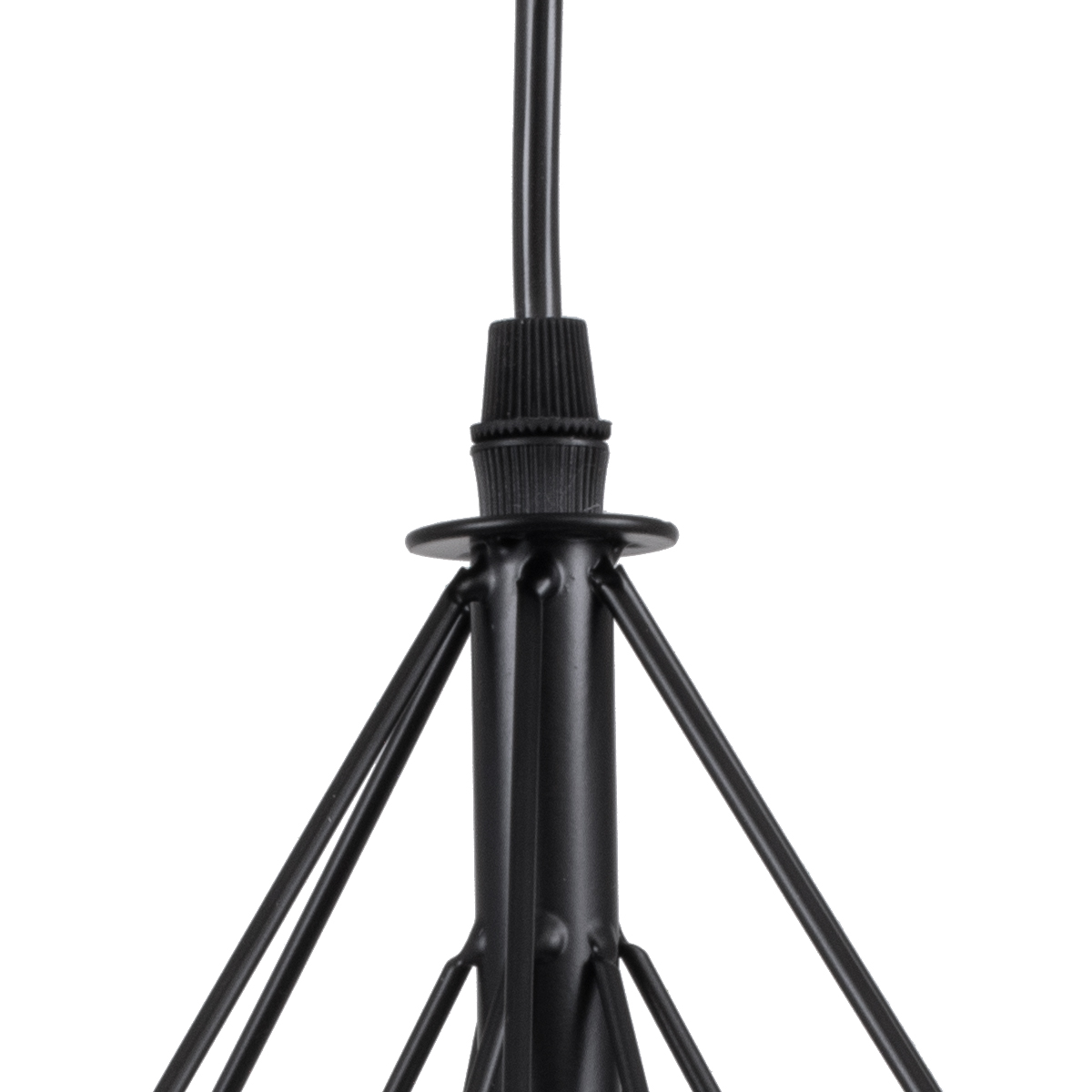 LEDTM® EIFFEL 61569 Vintage Κρεμαστό Φωτιστικό Οροφής με Ντουί 3 x E27 AC 220-240V IP20 - Μαύρο & Λευκό - Μ68 x Π25 x Υ130cm - Image 7
