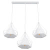 LEDTM® EIFFEL 61570 Vintage Κρεμαστό Φωτιστικό Οροφής με Ντουί 3 x E27 AC 220-240V IP20 - Λευκό - Μ68 x Π25 x Υ130cm - Image 5