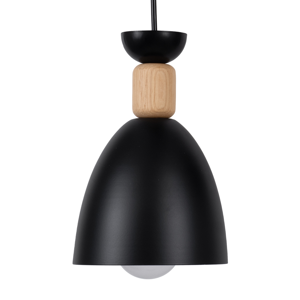 LEDTM® AVA 61572 Μοντέρνο Κρεμαστό Φωτιστικό Οροφής με Ντουί 3 x E27 AC 220-240V IP20 - Μαύρο & Μπεζ - Μ35 x Π35 x Υ130cm - Image 6
