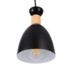LEDTM® AVA 61572 Μοντέρνο Κρεμαστό Φωτιστικό Οροφής με Ντουί 3 x E27 AC 220-240V IP20 - Μαύρο & Μπεζ - Μ35 x Π35 x Υ130cm - Image 7