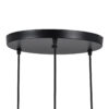 LEDTM® AVA 61572 Μοντέρνο Κρεμαστό Φωτιστικό Οροφής με Ντουί 3 x E27 AC 220-240V IP20 - Μαύρο & Μπεζ - Μ35 x Π35 x Υ130cm - Image 8