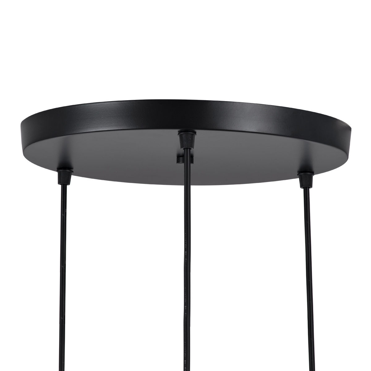 LEDTM® AVA 61572 Μοντέρνο Κρεμαστό Φωτιστικό Οροφής με Ντουί 3 x E27 AC 220-240V IP20 - Μαύρο & Μπεζ - Μ35 x Π35 x Υ130cm - Image 8
