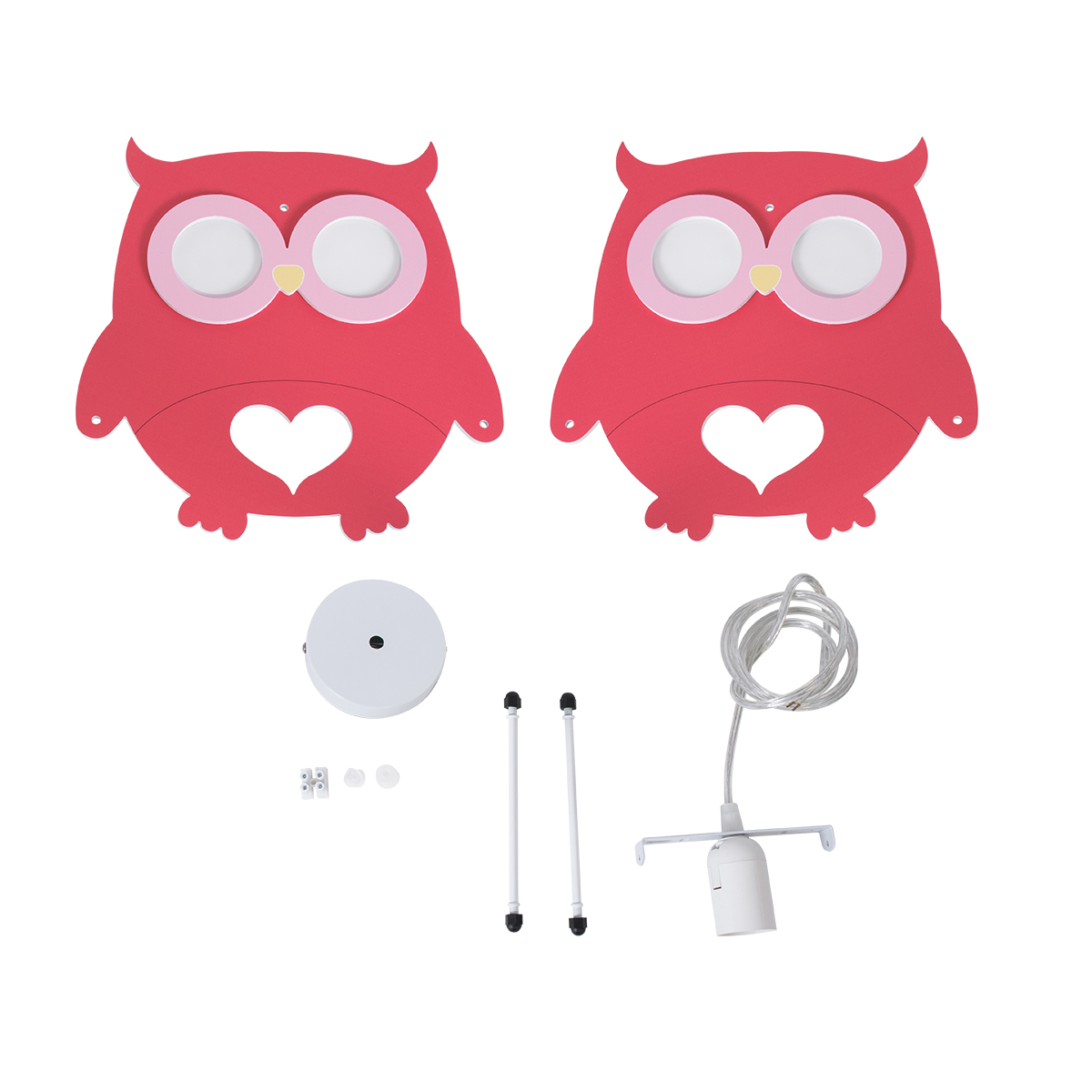 LEDTM® OWL 61576 Παιδικό Κρεμαστό Φωτιστικό Οροφής με Ντουί 1 x E27 AC 220-240V IP20 - Πολύχρωμο - Μ29.5 x Π15.5 x Υ30.5cm - Image 12