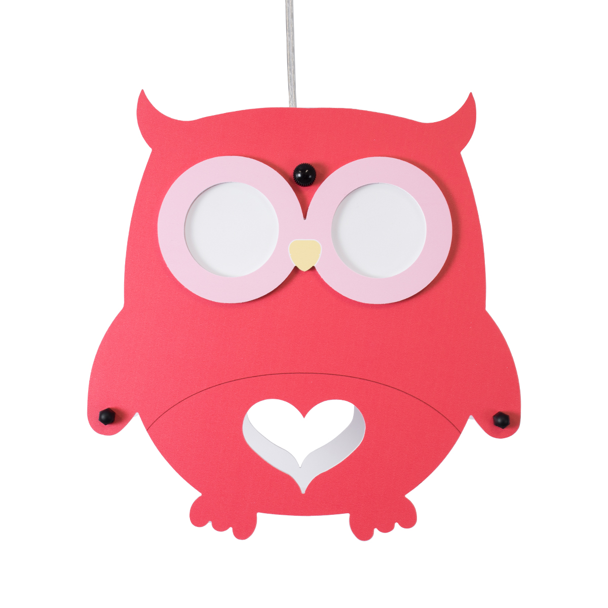 LEDTM® OWL 61576 Παιδικό Κρεμαστό Φωτιστικό Οροφής με Ντουί 1 x E27 AC 220-240V IP20 - Πολύχρωμο - Μ29.5 x Π15.5 x Υ30.5cm - Image 5